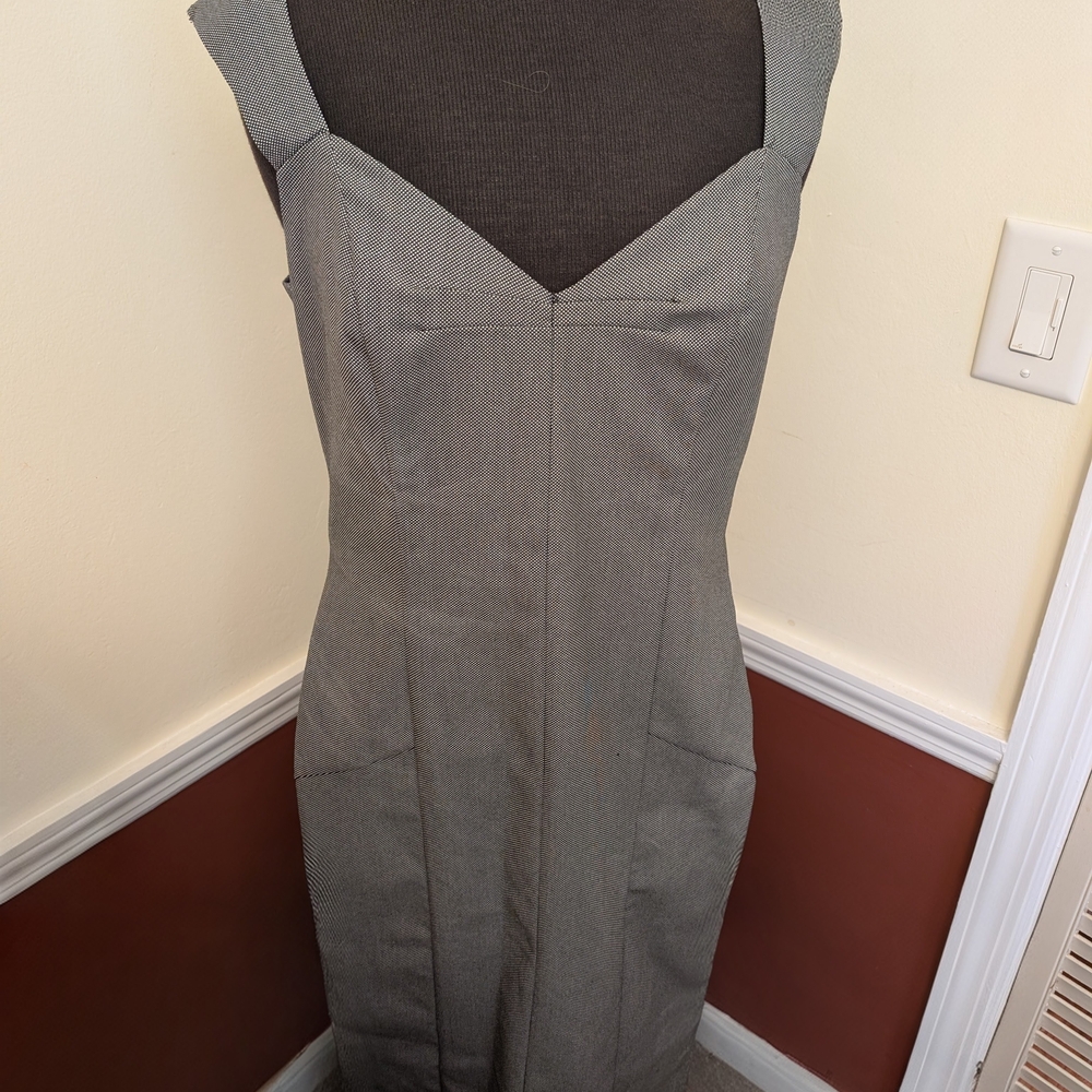Express Strapless Gray Dress